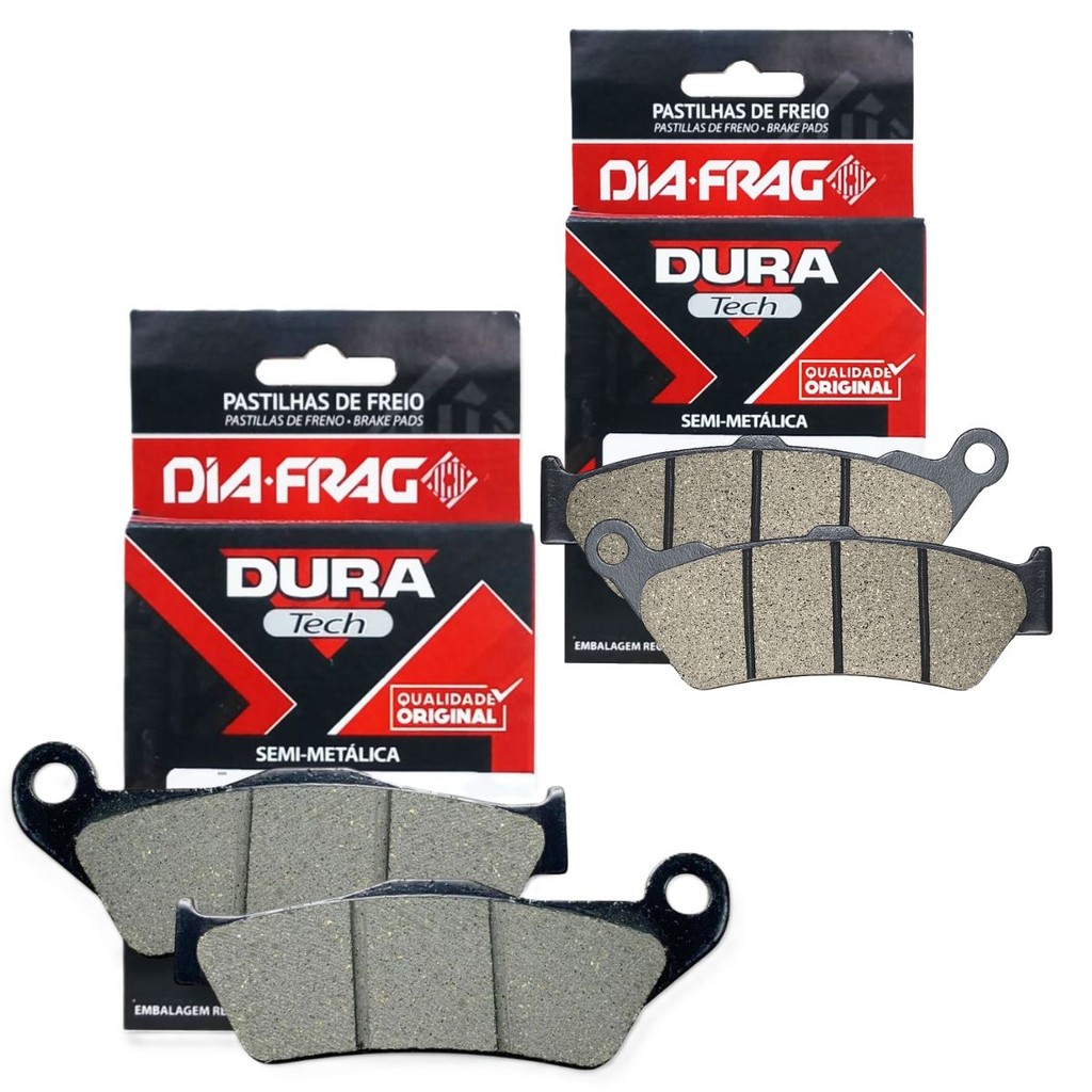 Kit Pastilhas de Freio P/ Royal Enfield Super Meteor 650 Cobreq (Semimetálica)
