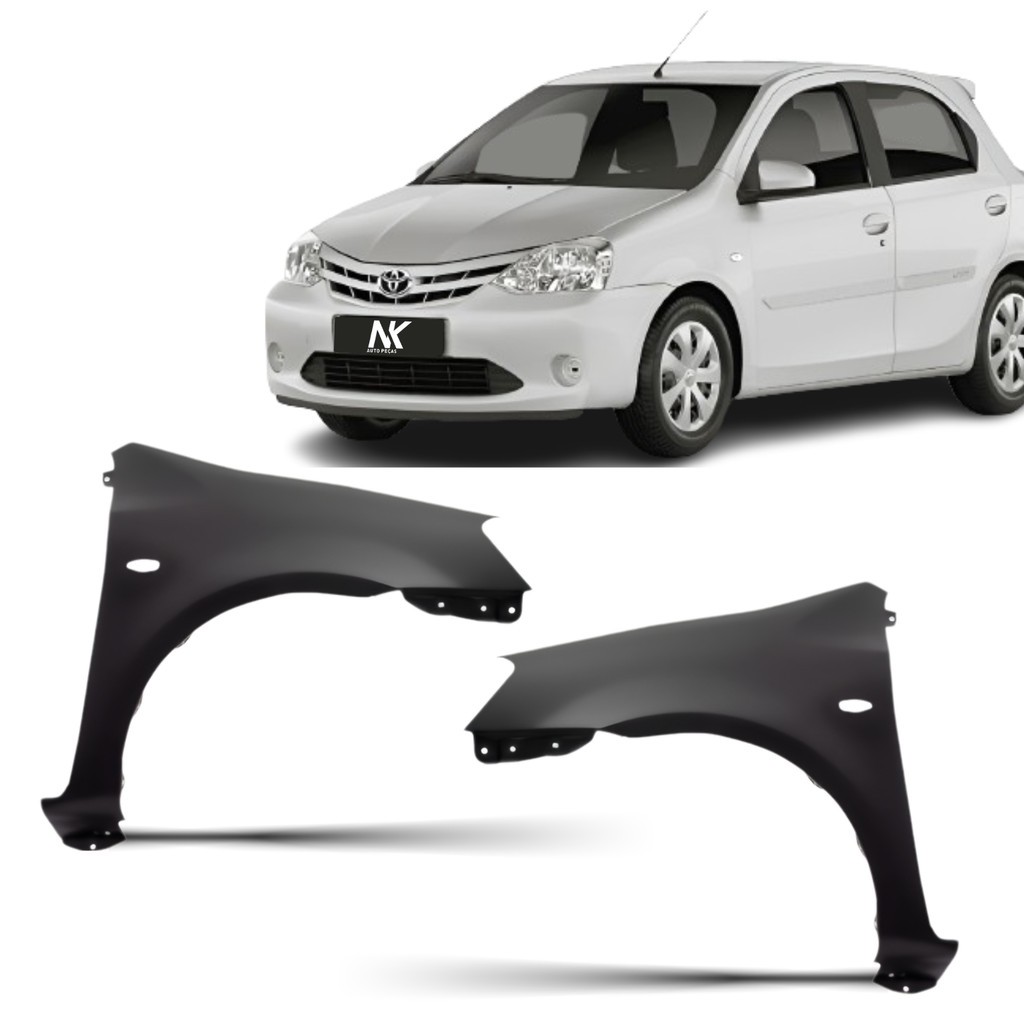 Paralama Dianteiro Etios 2012 A 2021 Com Furo Pisca Esquerdo