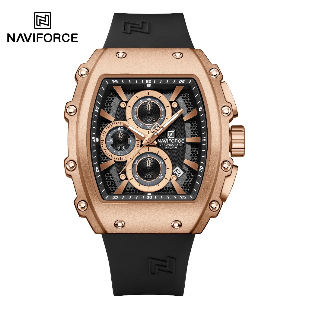 NAVIFORCE 8070 Sport Trend Relógio Masculino Cronógrafo Multifuncional