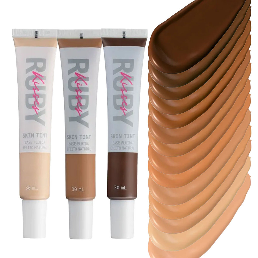 Base Fluida Skin Tint Ruby Kisses Efeito Natural 30ml