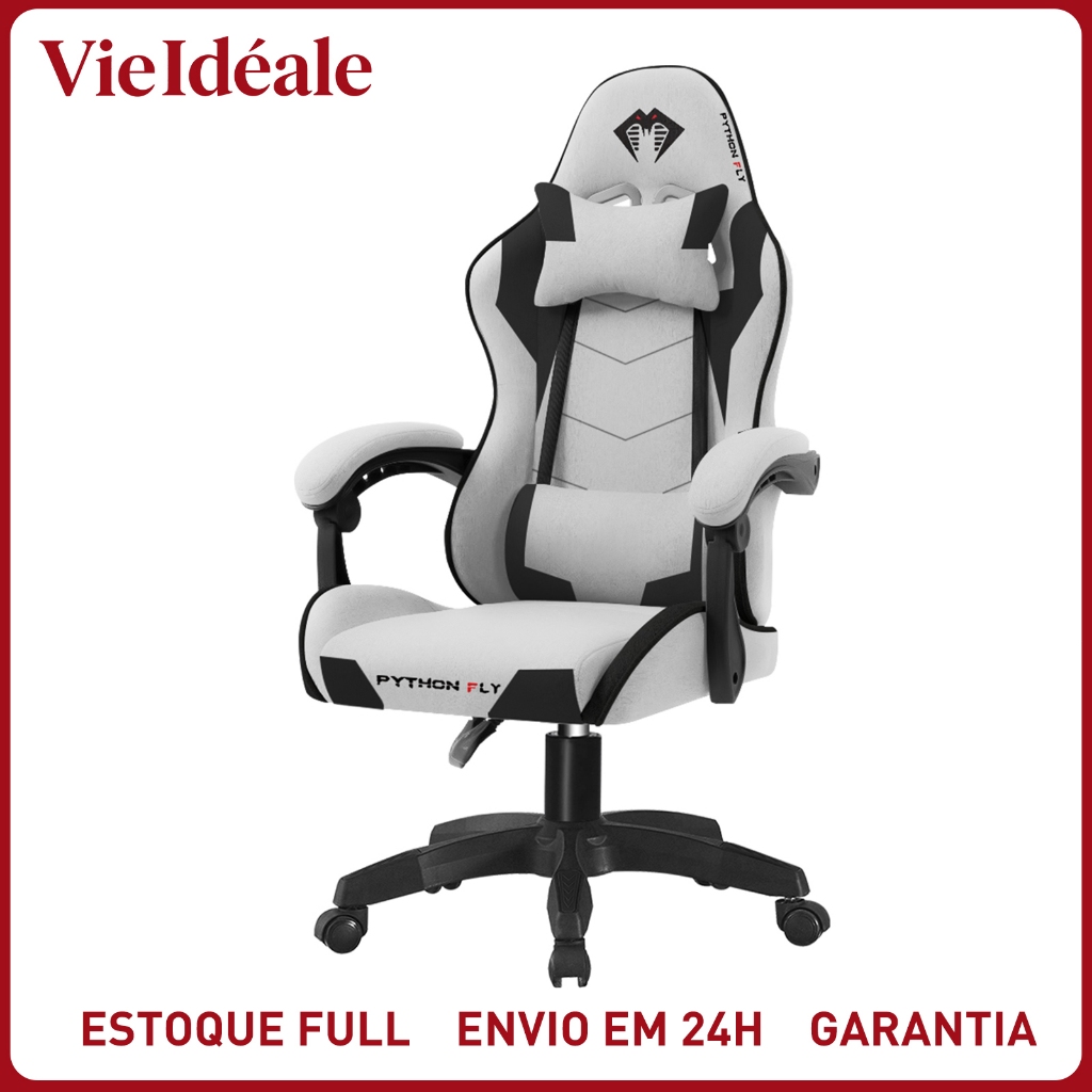 Cadeira Gamer Profissional Ergonômica 150kg - Reclinável com Apoio Lombar