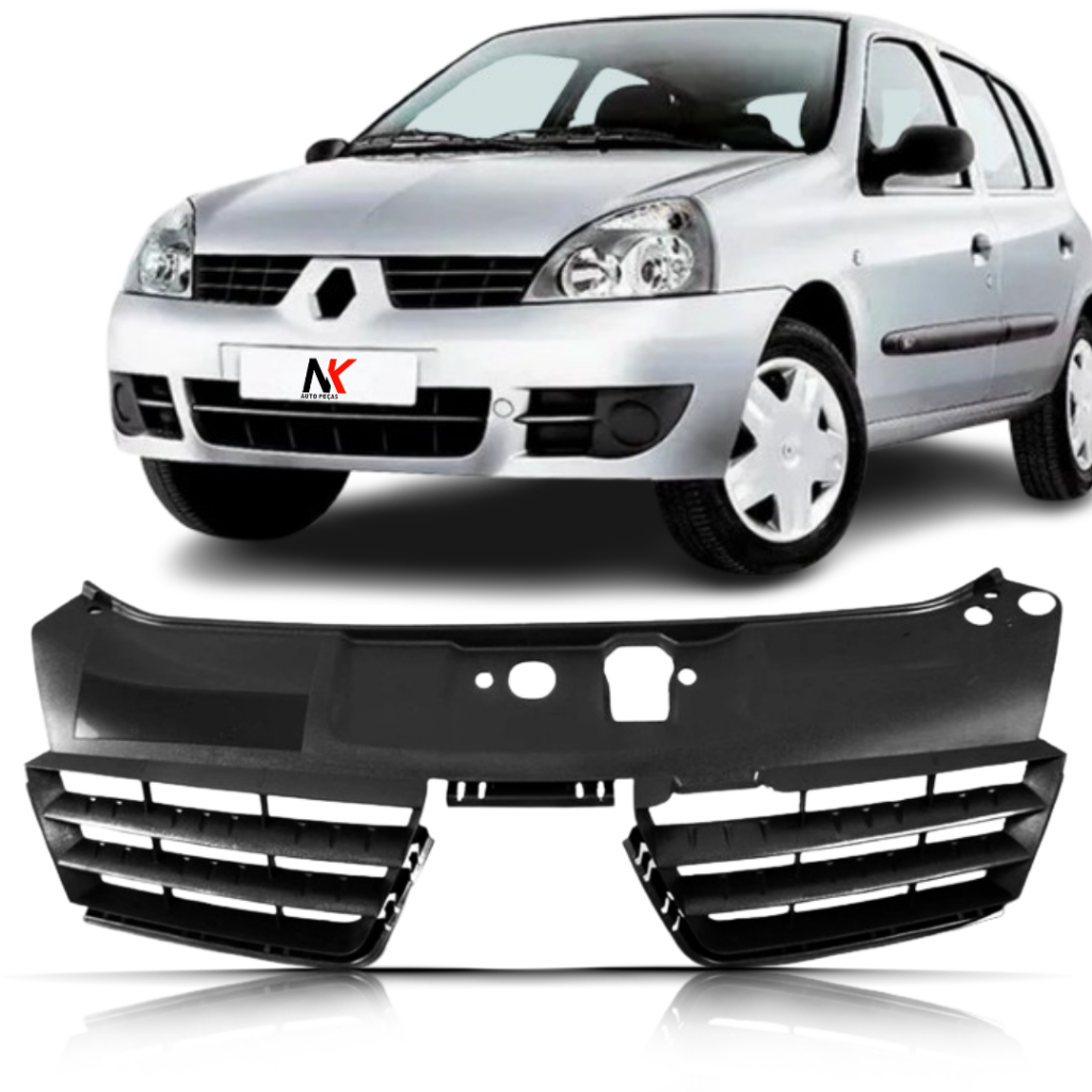 Grade Radiador Clio 2006 2007 2008 2009 2010 2011 Preta