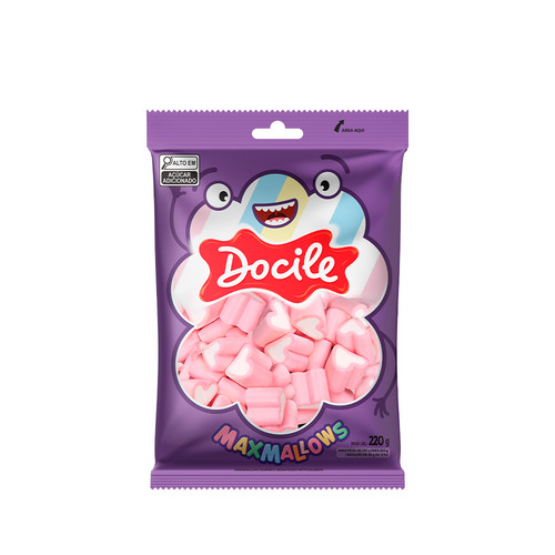 Marshmallow Coracao Morango 220G