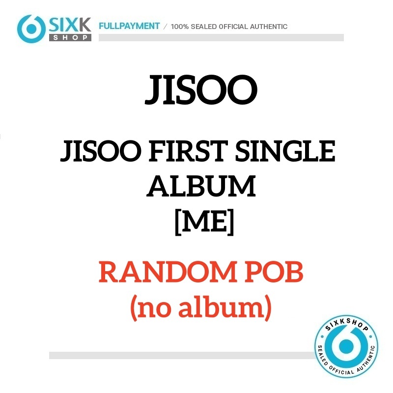 (Somente Cartão De Fotos Aleatório) BLACKPINK JISOO-1o Álbum Único [ME]