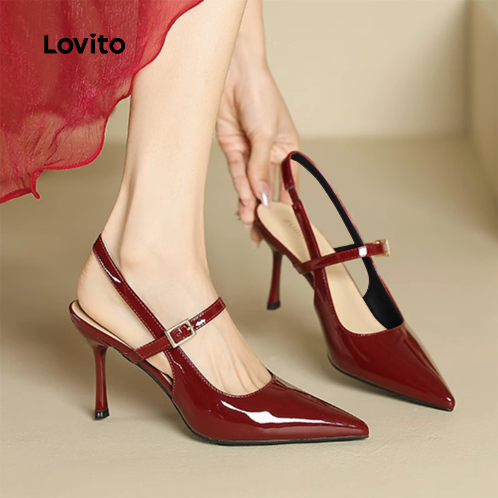 Lovito Saltos Elegantes de Luxo Leve para mulheres LFA89049