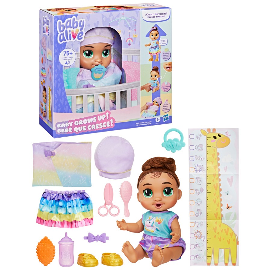 Boneca Que Cresce Baby Alive Grows Up Sophia Morena - Hasbro G1445