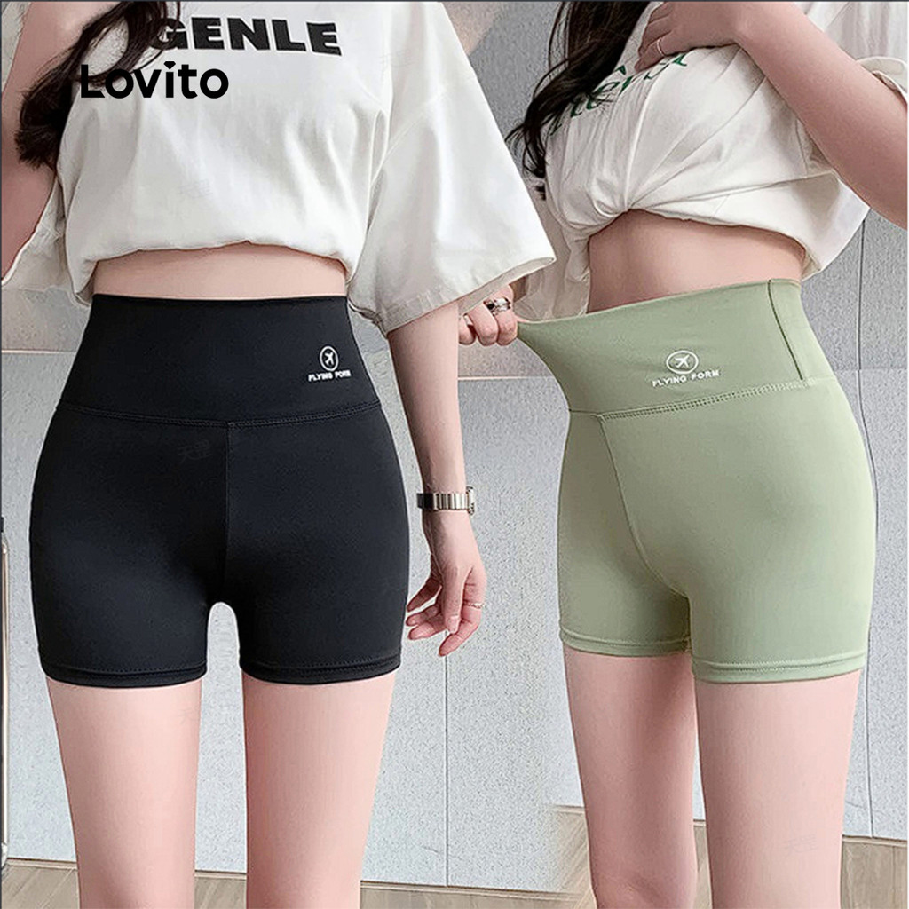 Lovito Calça de Segurança para Modelagem Corporal Todas As Estações para Mulheres LCS25A141