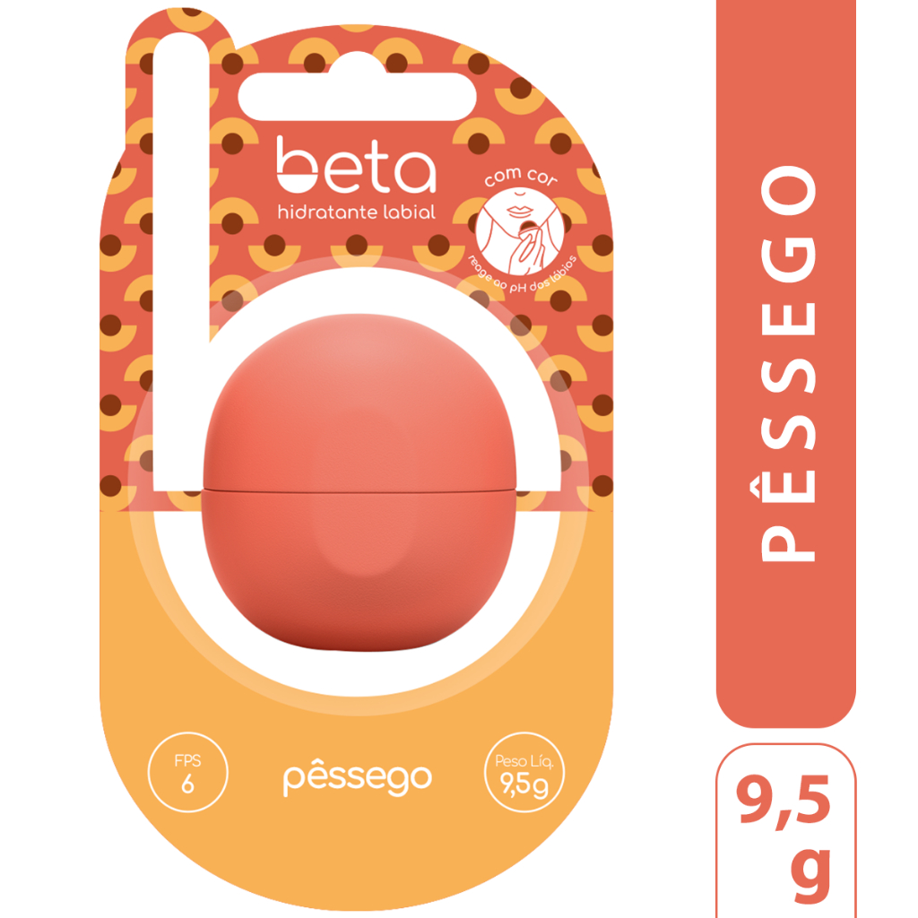 Hidratante Labial Beta Next Gen Pêssego – Cor Inteligente Marsala com FPS 6