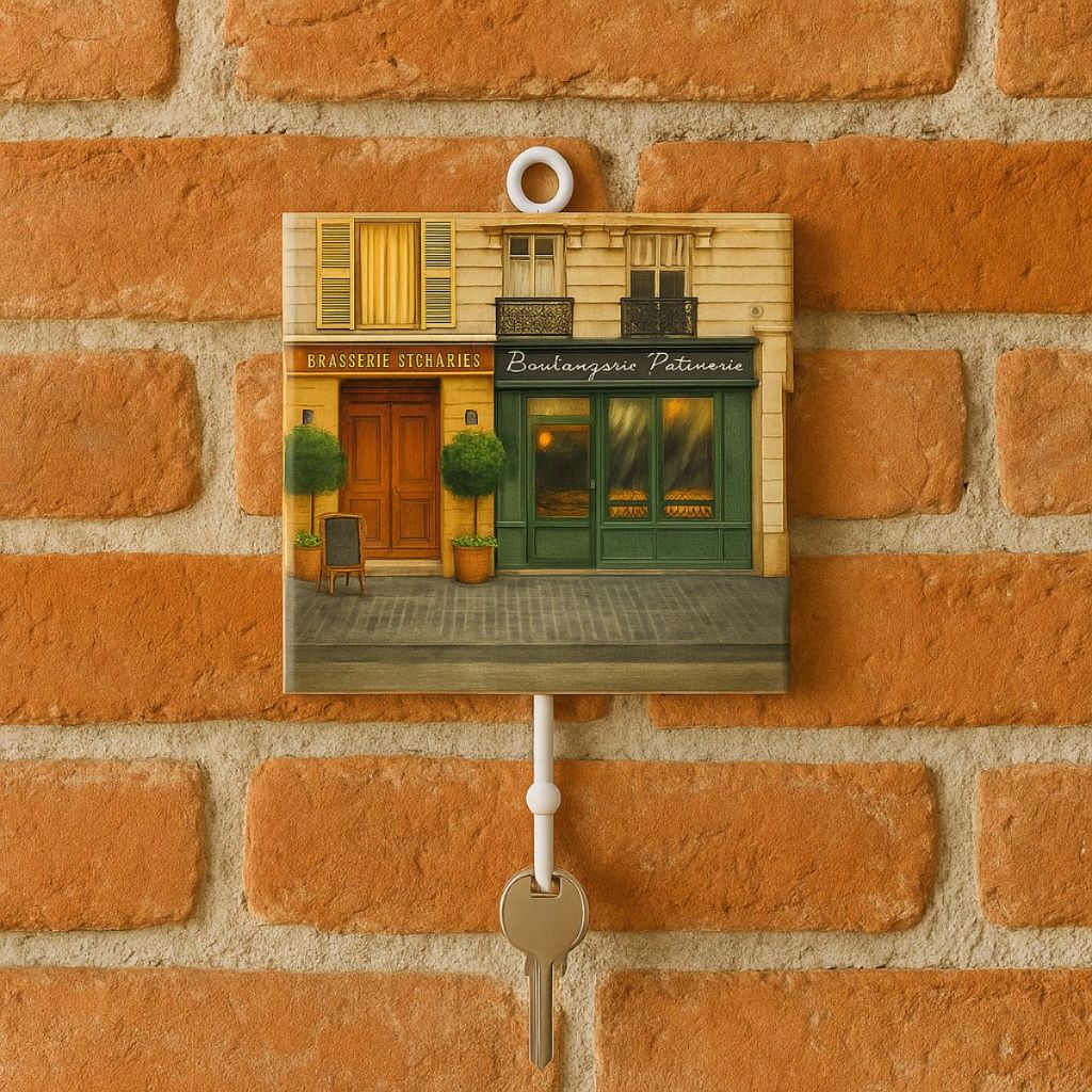 Porta Chaves De Parede Com Ganchos Madeira Decorativo Multiuso 1 e 2 Ganchos Cozinha Café Chapeu