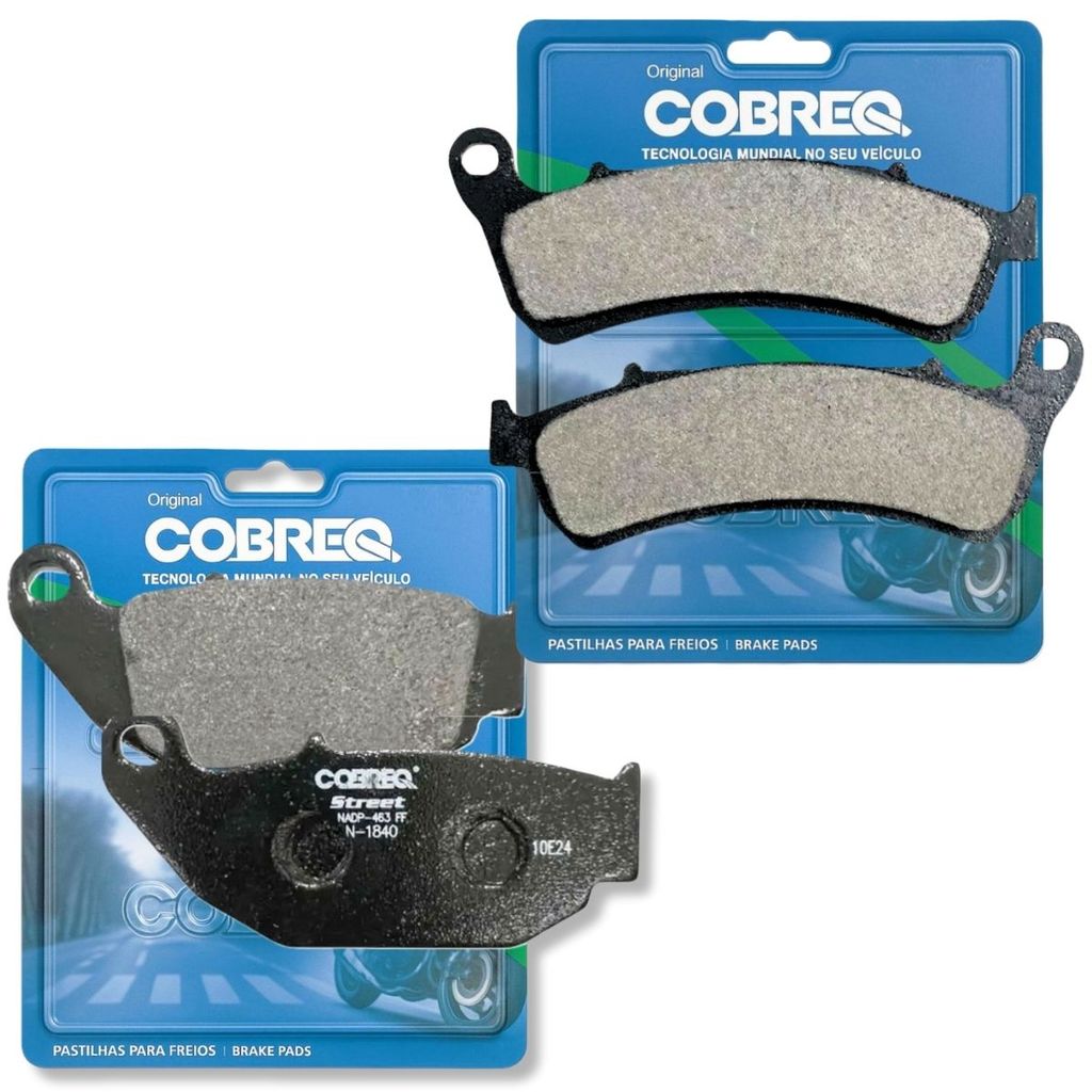 Kit Pastilhas de Freio P/ Haojue Dr 160 Cobreq