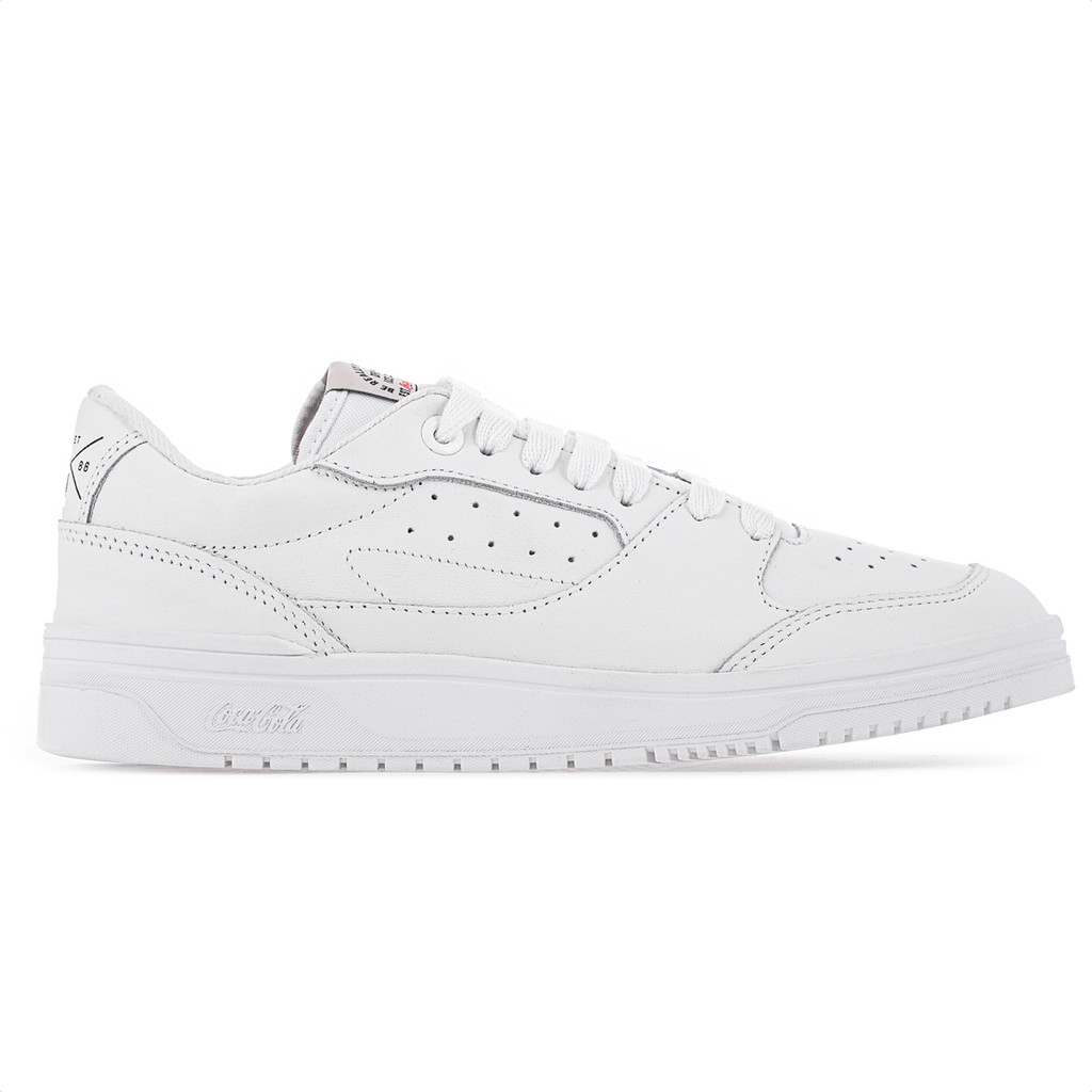 Tênis Coca Cola March Limited Leather Branco - Unissex