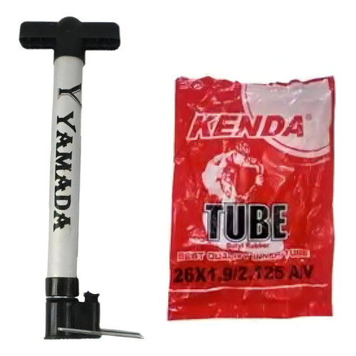Kit Câmara Ar Aro 26x1.90/2.125 Kenda + Bomba De Ar Yamada