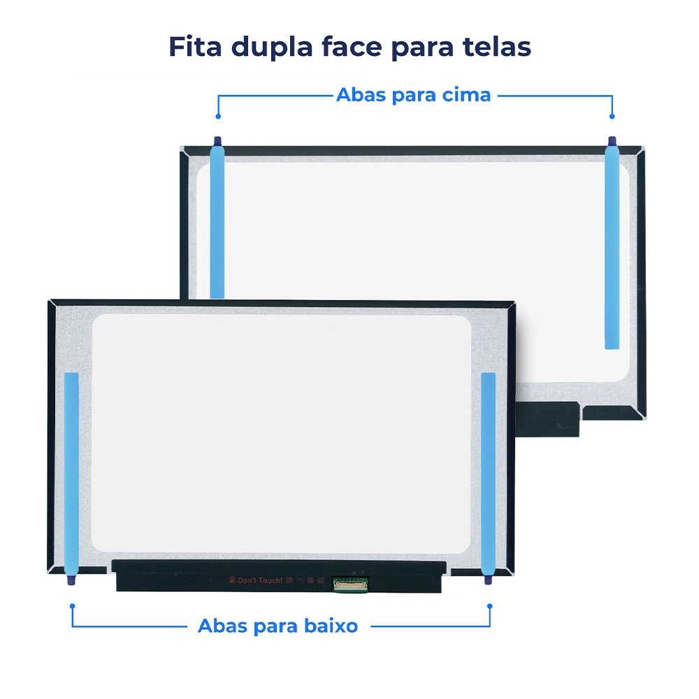 Fita Dupla Face para colar Touch Lcd Display | 171x8mm 10UN