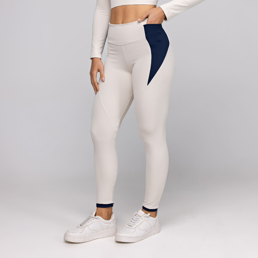 Calça Legging Fitness Feminina Poliamida Academia com Bolso Frame