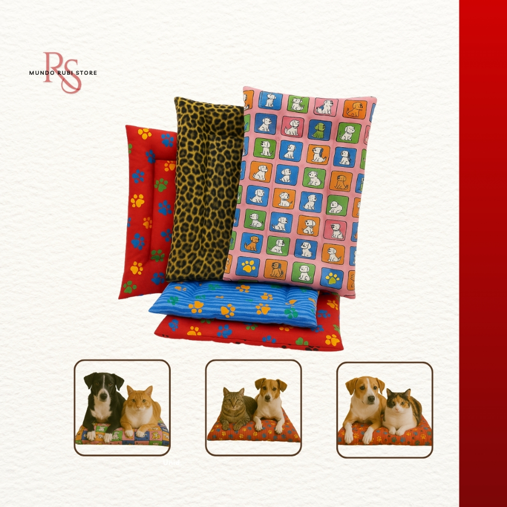 Caminha Pet Colchonete Para Cachorro ou Gato Cama Pet Impermeável Lavavel Diversos Tamanhos e Estampas