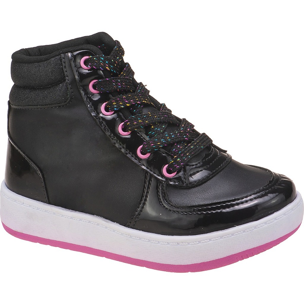 Tênis Casual Feminino Infantil Cano alto