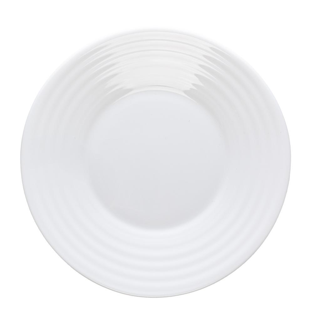 Prato para Sobremesa Mirage 18cm Branco Vidro Opalino - Lyor