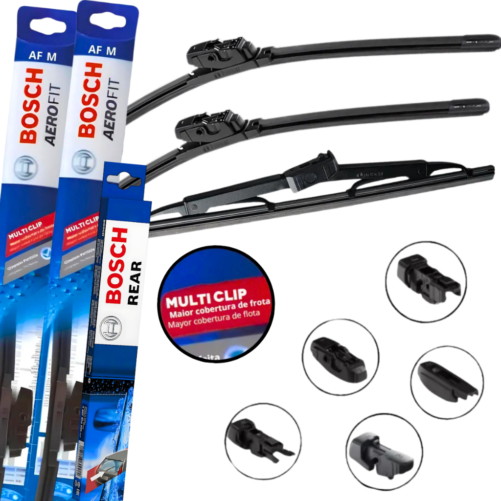 Par Limpador Parabrisa Palheta Paleta Traseira Bosch Aerofit