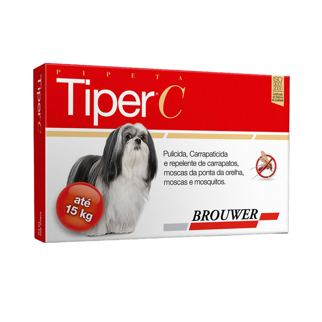 Tiper C 1,2 ml para Caes ate 15 kg Suporte Antiparasitario