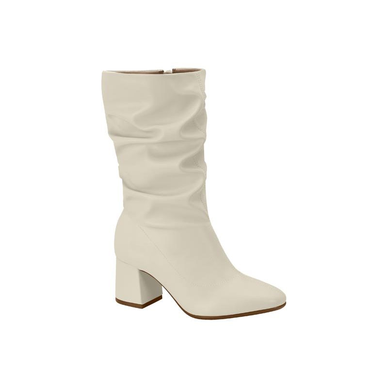 Bota Feminina Cano Alto Salto Bico Fino Moda Beira Rio Original