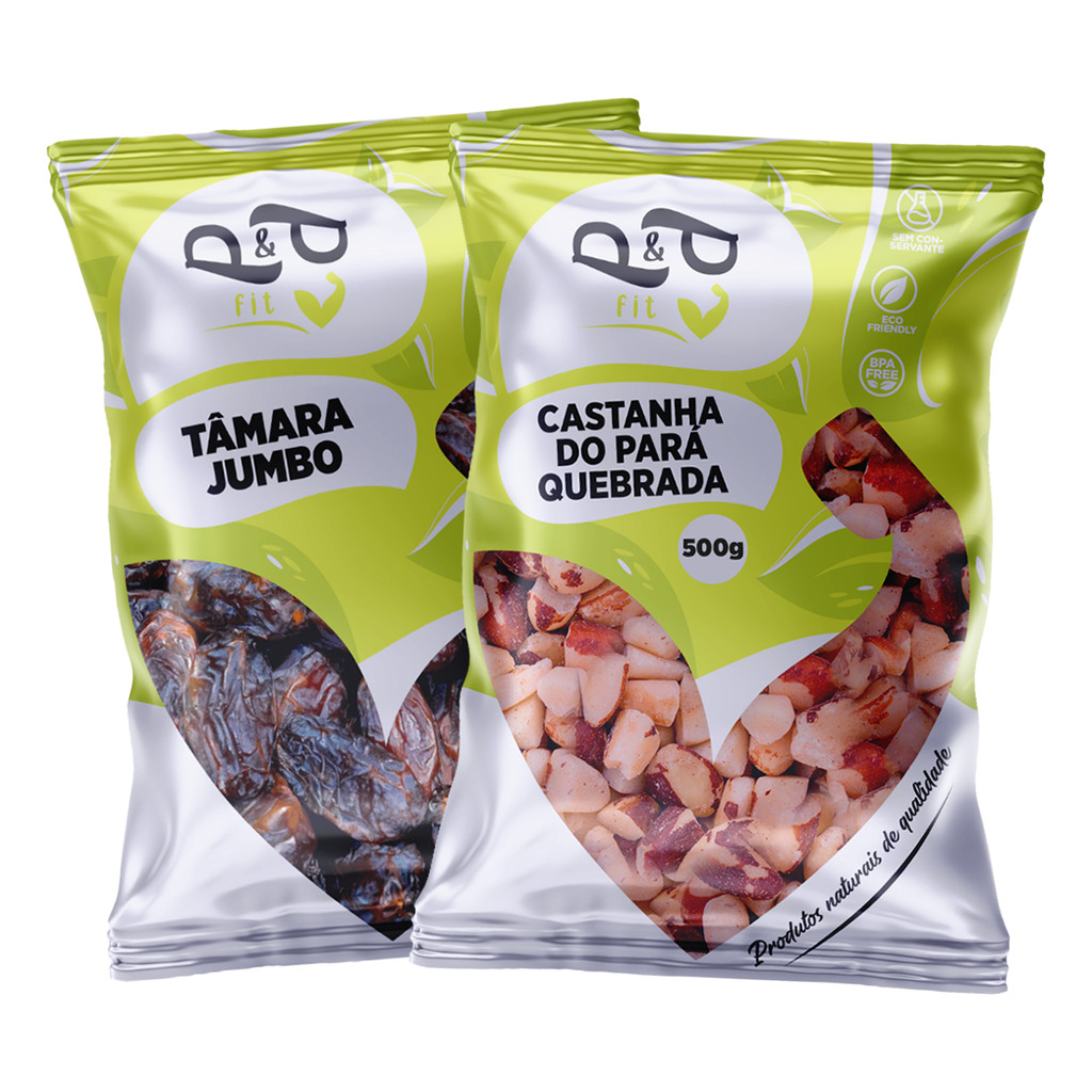 Kit Castanha do Pará 500g + Tâmara Jumbo Fresca Original Medjool