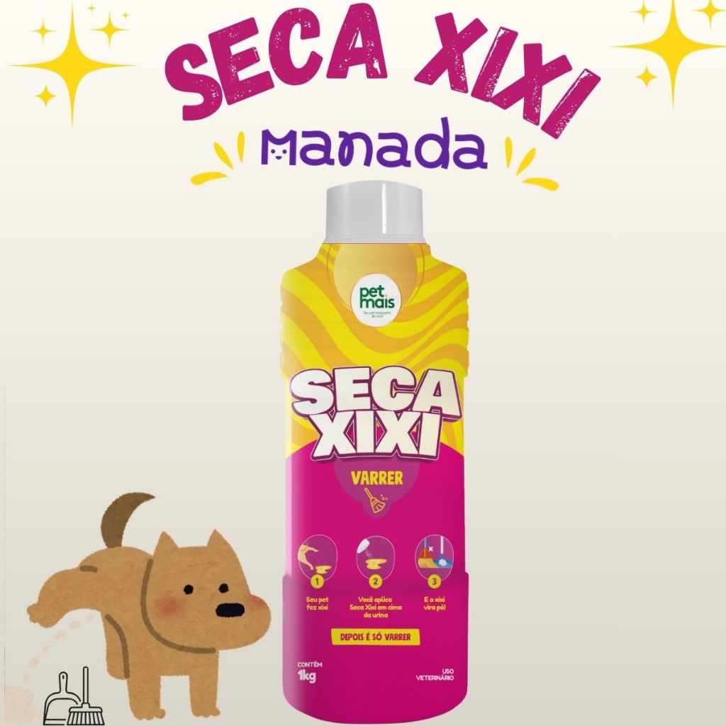 Seca Xixi Cachorro e Gato Para Varrer Sem Odor 1kg - Petmais