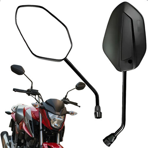 Par Retrovisor Moto Compativel com Honda Titan Start Fan Cg 125 150 160