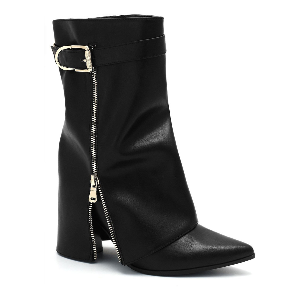Bota Capa Feminina Ramarim Cano Médio Salto Fivela Original