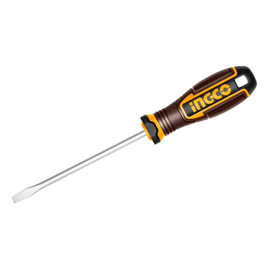 Chave De Fenda Ingco Ponta 1/8 Magnética Aço S2 Cabo Ergonômico