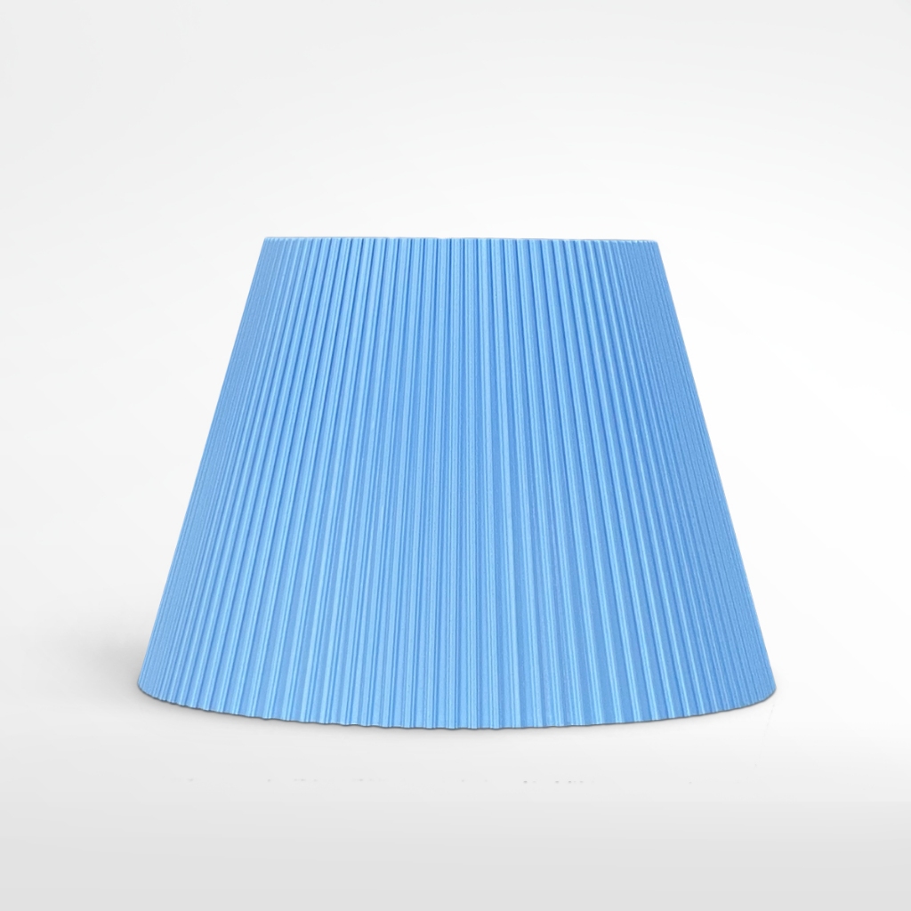 Cúpula de Abajur luminaria 13x15x21cm de tecido 3d Soquete Universal E27 Cor Azul Rosa Branco Bege