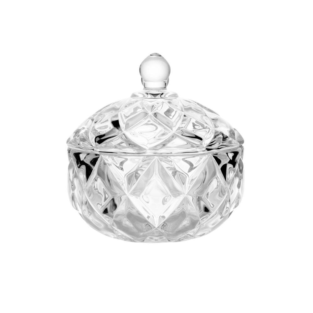 Potiche Lyor Deli Diamond de Cristal Redondo 10,5cm x 10,5cm