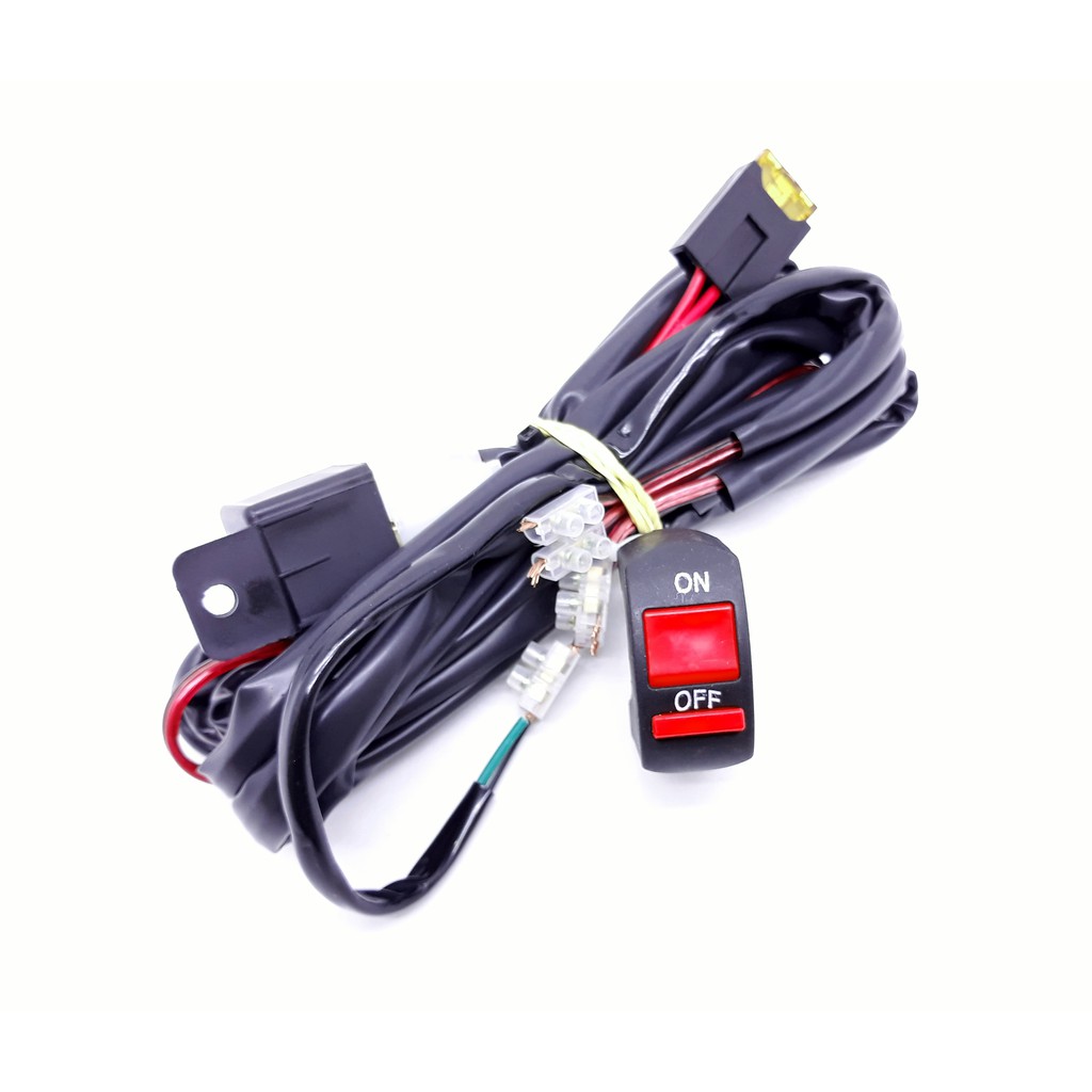 Chicote Elétrico para Farol Auxiliar Milha em Moto - até 120w