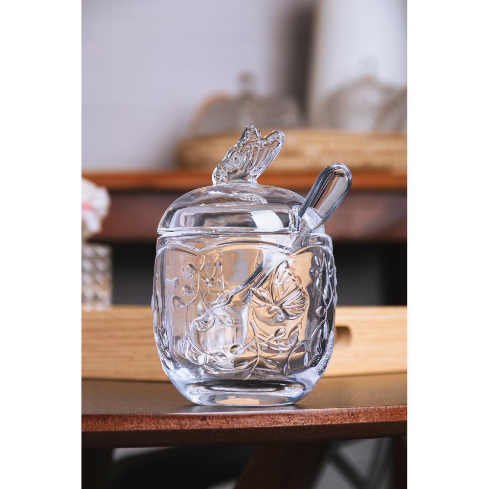 Açucareiro com Colher Lyor New Butterfly Cristal 220ml