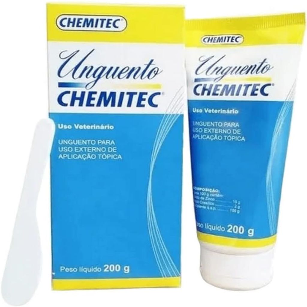Unguento Chemitec 200g - Cicatrizante Pet e Grandes Animais