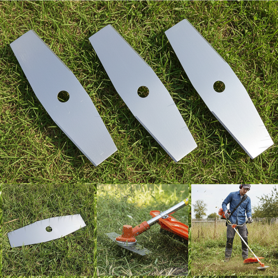 Kit 3 Lâminas Faca 2 Pontas Para Roçadeira Stihl Fs160 Fs220 Fs280 Fs290 Fs300 Fs310 Fs350 Fs380