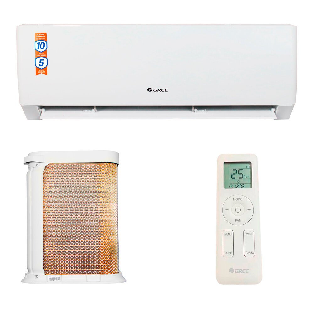 Ar-Condicionado Split 12000 BTUS Gree Quente e Frio Inverter - GWH12ATC-D6DNA