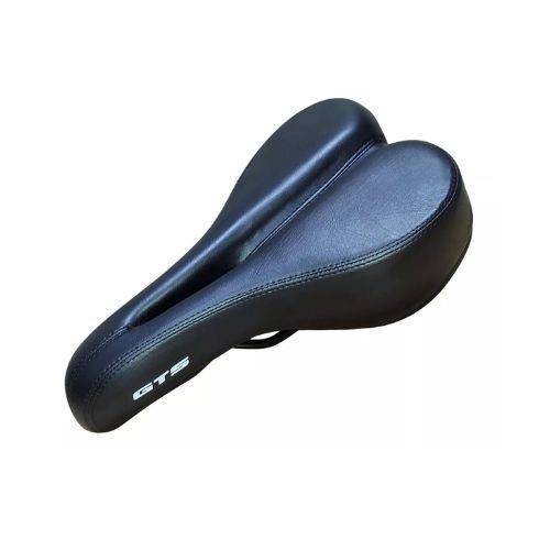 BANCO (SELIM) VAZADO GTS PARA BIKE MTB CONFORT PRETO COM CARRINHO