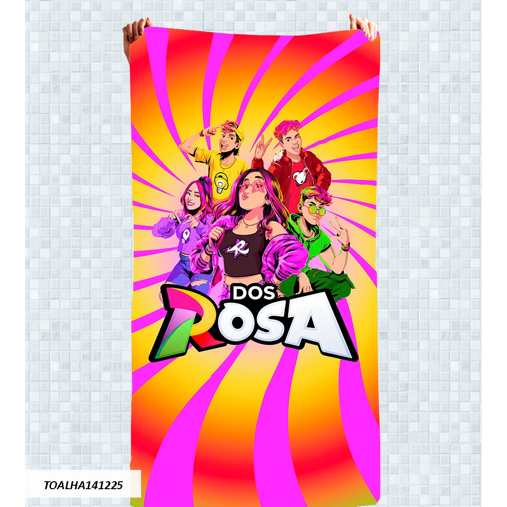Toalha De Banho Infantil Premium Os Rosas