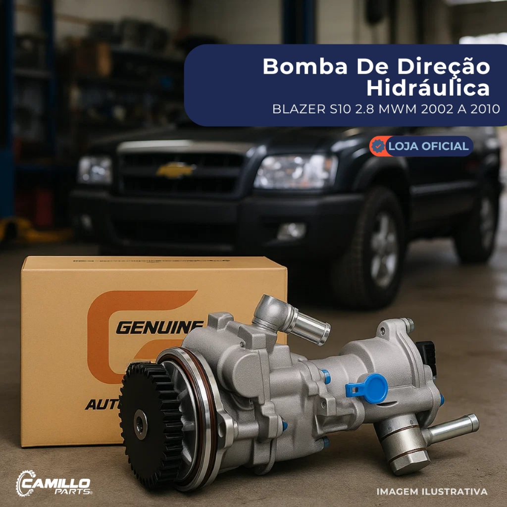 Bomba De Direção Hidráulica S10 Blazer 2.8 Mwm 2002 A 2010 Peça Nova Original