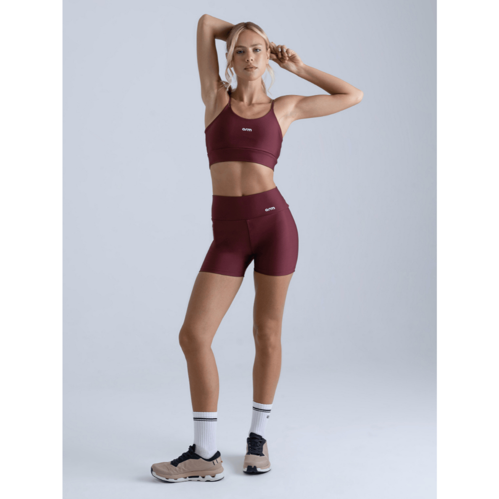 Conjunto Fitness Feminino Short e Top Alça Digital Arm