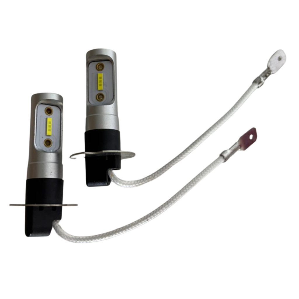 Par Lâmpada Led H3 6500k, 12v E 24v 18w, Luz Branco Puro H3 Branco Branco-frio.