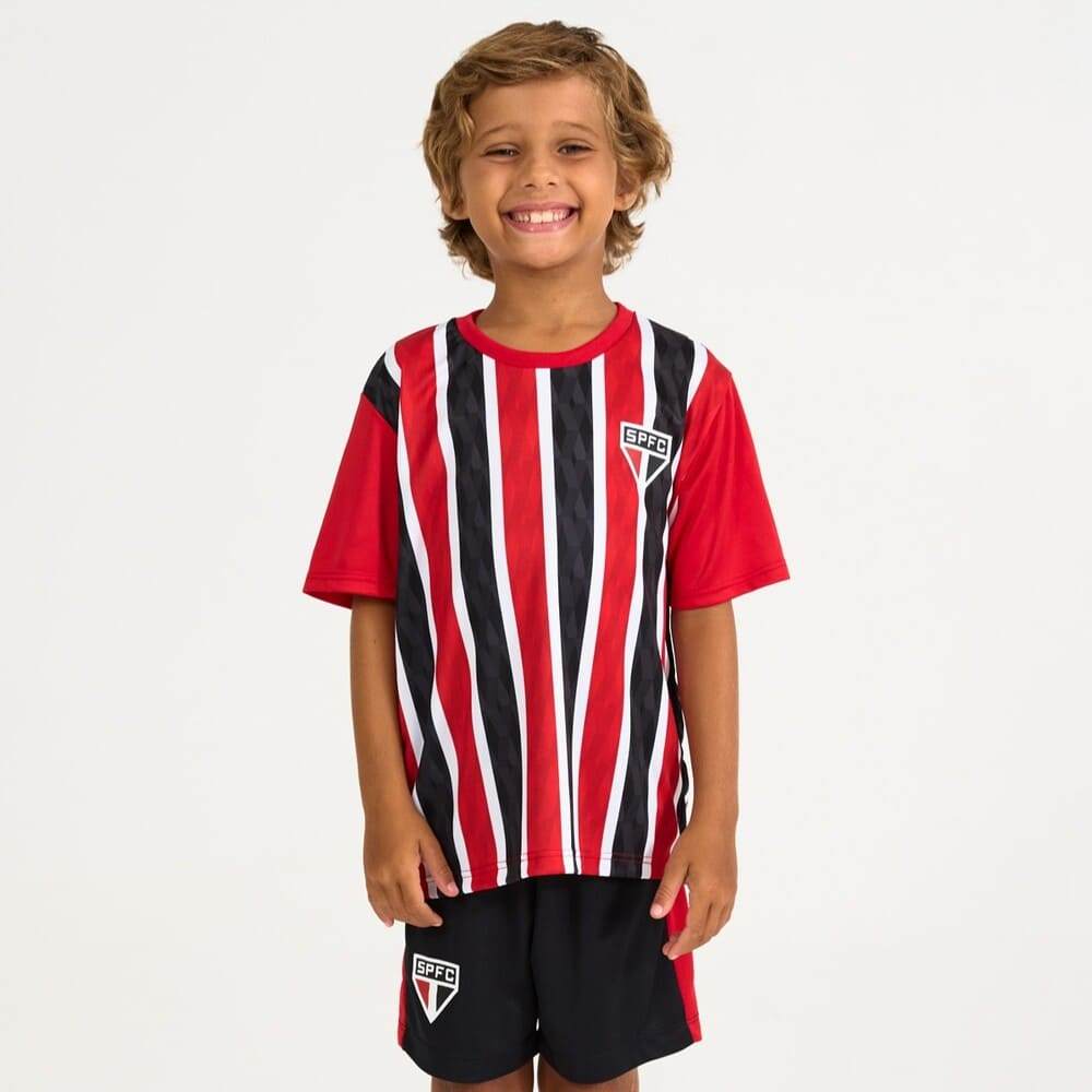 Kit Mini Craque São Paulo Infantil Listrado