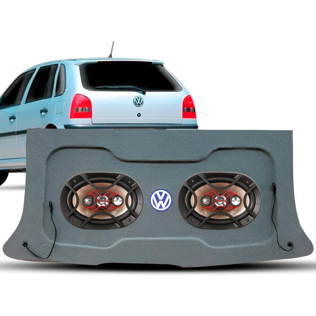 Tampao Porta Malas Vw Gol Bola G2 G3 Para 2 e 4 Portas + Par Bravox 69 6x9