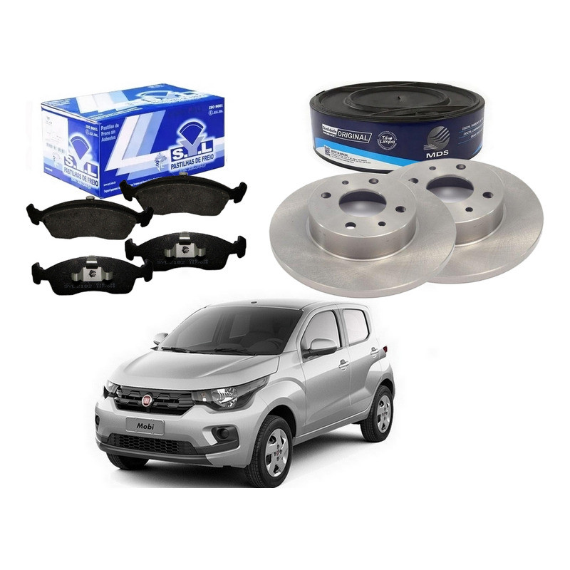 Kit Disco Pastilha Freio Mobi 1.0 2016 A 2021