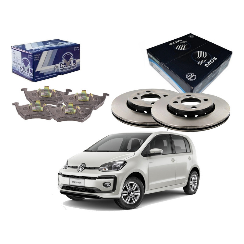 Kit Disco Pastilha Freio Up 1.0 Mpi 2014 A 2021