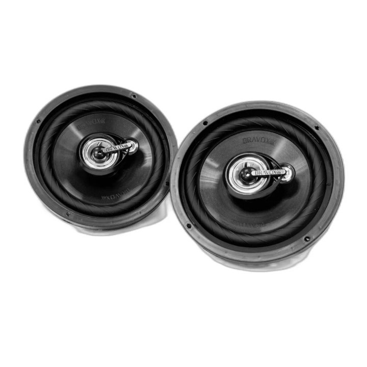Par Alto Falante Triaxial Bravox 6 Tr6u Par120w Rms 240w Pmpo Cor Preto