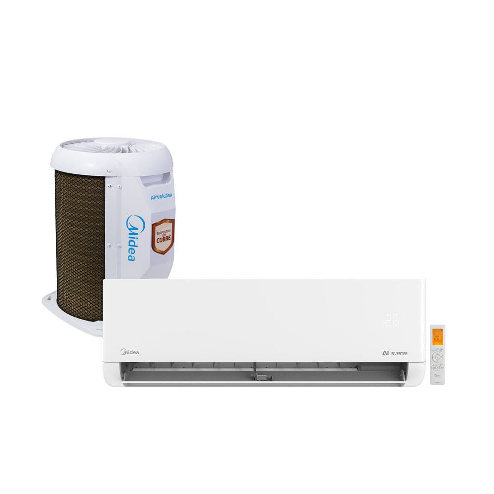 Ar Condicionado Split Midea Inverter AI AirVolution 12000 BTU/h Frio 42EFVCA12M5 - 220 Volts