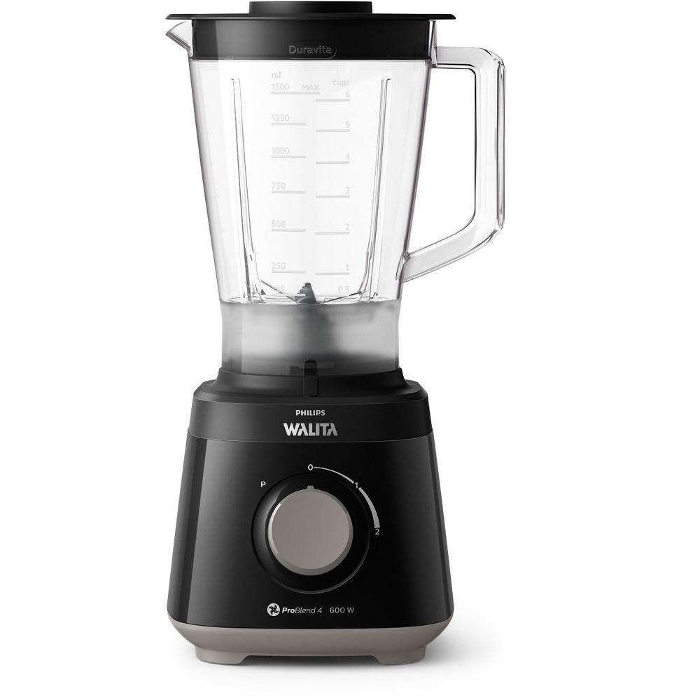 Liquidificador Daily Jarra Inquebrável Philips Walita Preto 600W RI2112/30 - 220V

