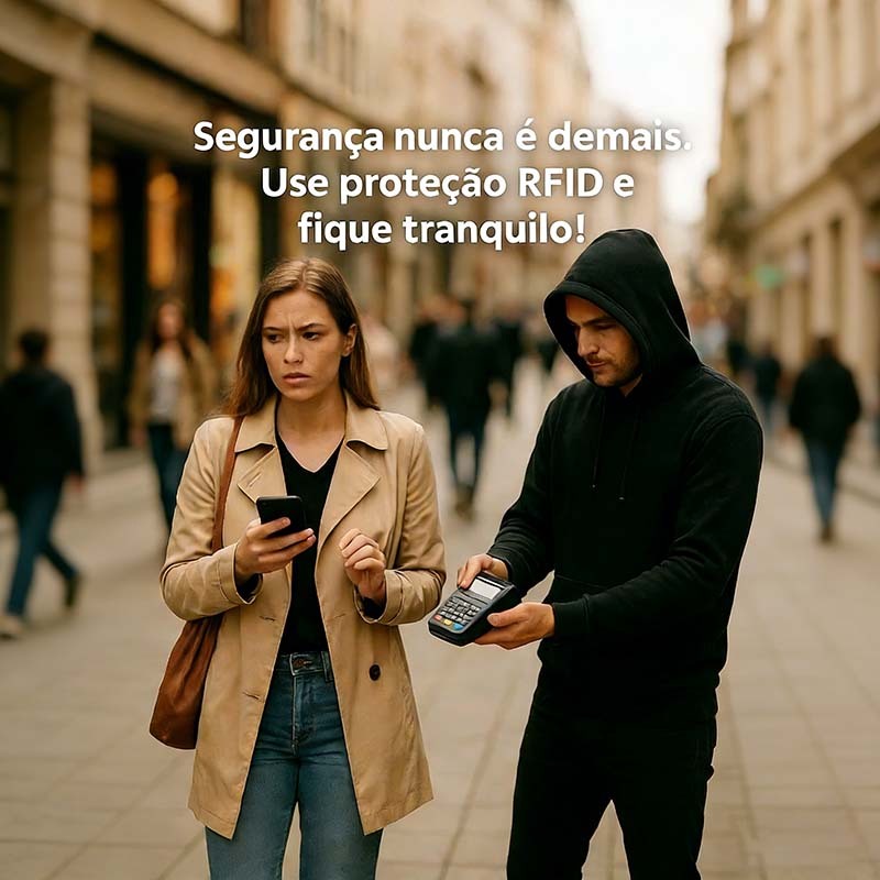 Kit 5/10/20 Porta Cartão Anti-Furto com Proteção RFID e Bloqueio NFC Contra Aproximação Contactless
