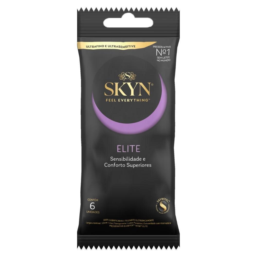 PRESERVATIVO BLOWTEX SKIN ELITE COM 6 UNIDADES
